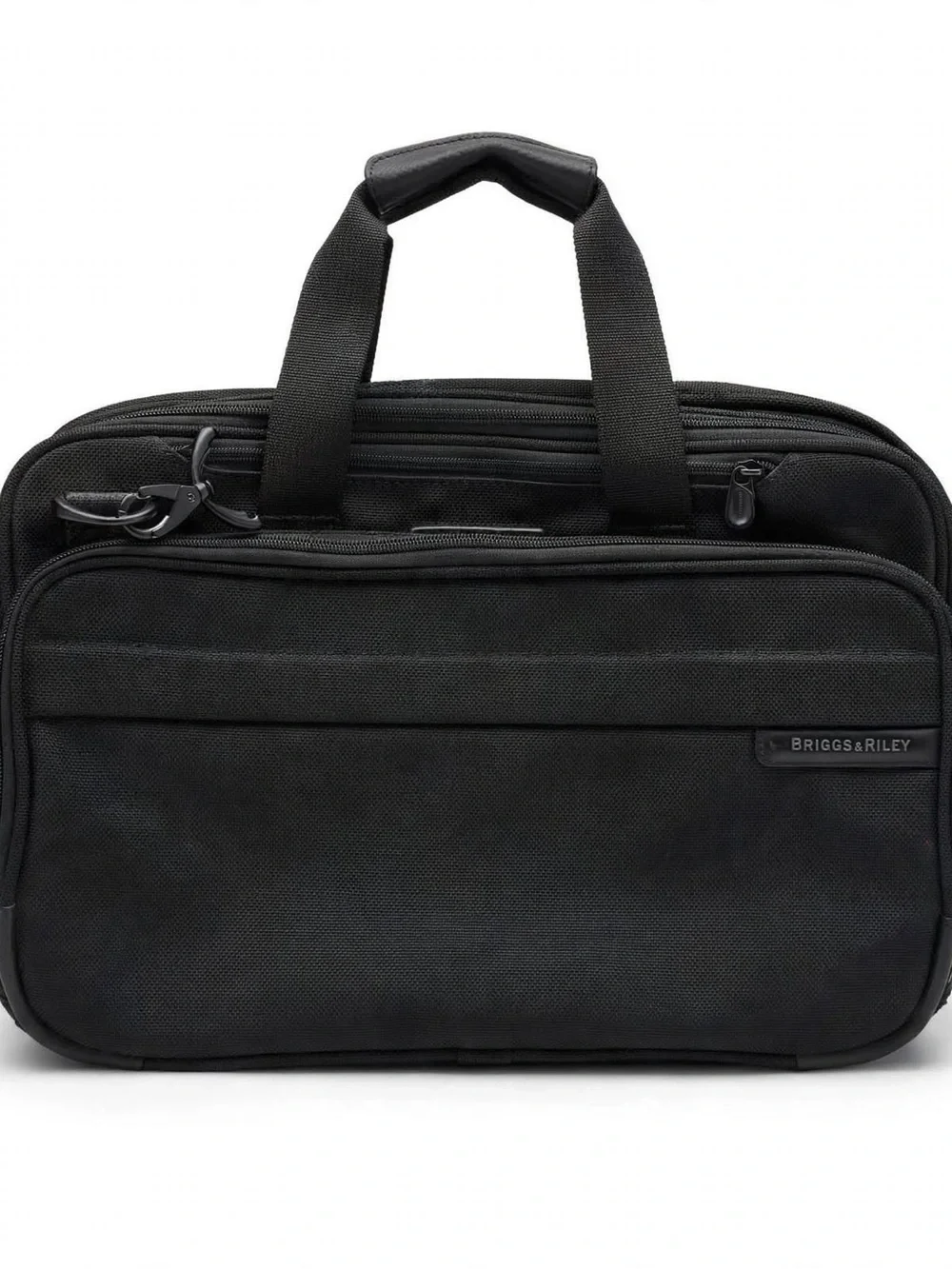Briggs & Riley Black Laptop Briefcase with Front Organizer